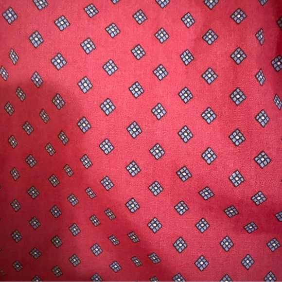 J. Crew Red Casual Button Down Shirt Classic Cotton men’s large tall - Picture 5 of 7